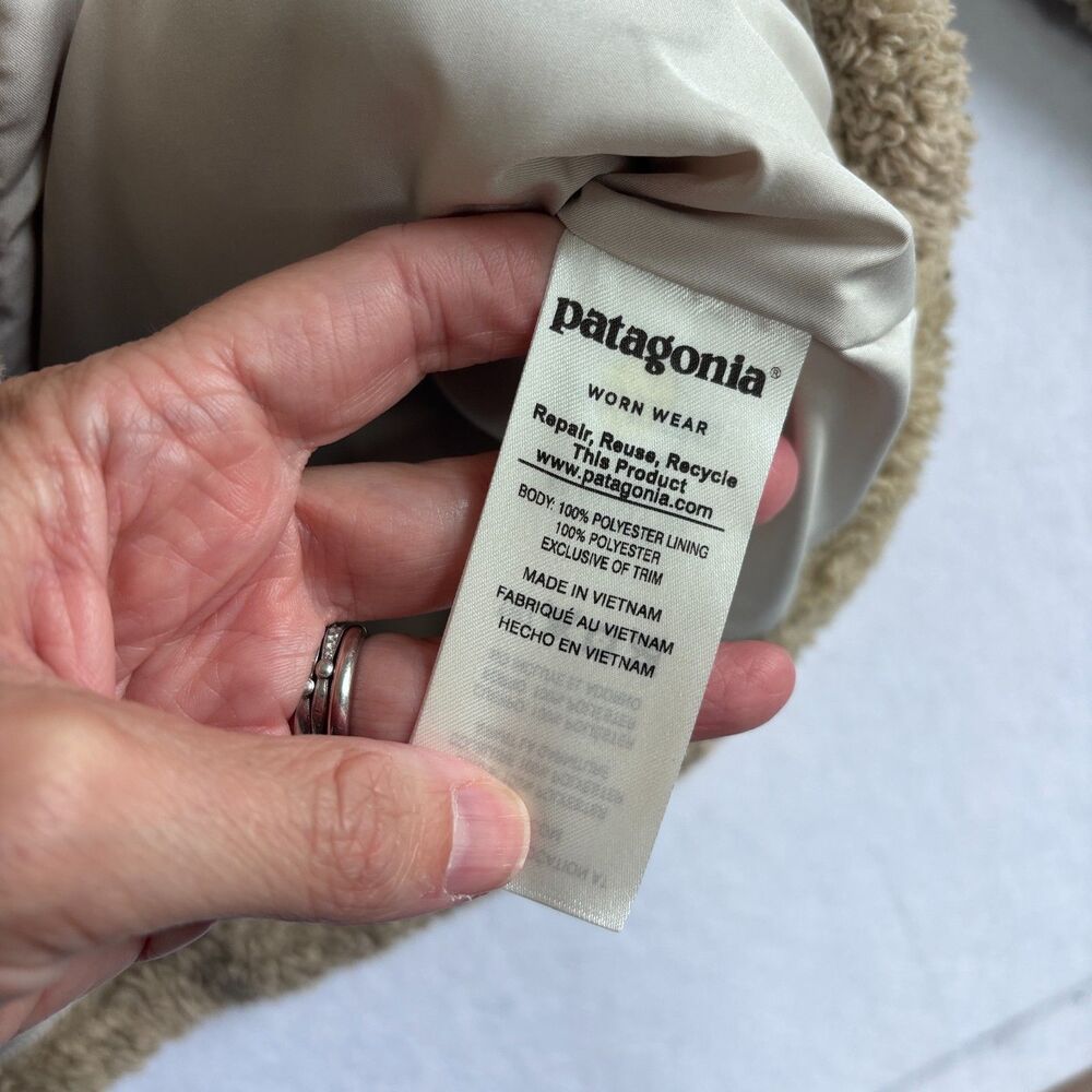 Patagonia Los Gatos Jacket Women's M El Cap Khaki Soft High-pile Fleece Full Zip - Picture 7 of 7
